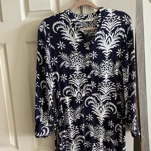 Blue and white Zara dress